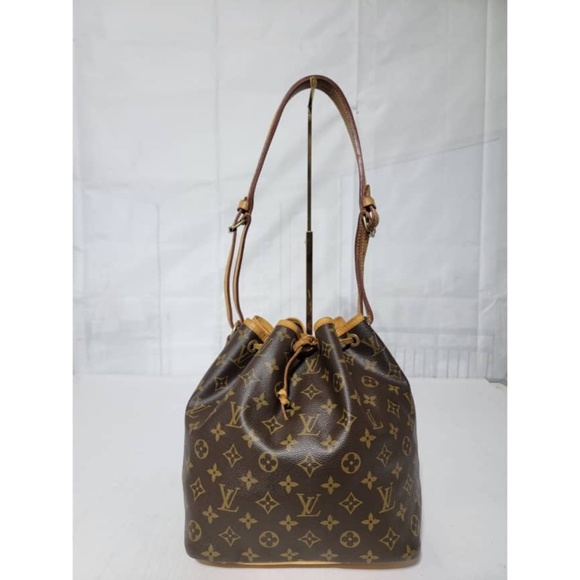Authentic Louis Vuitton Monogram Petit Noe Drawstring Bucket Hobo Bag - Picture 6 of 13